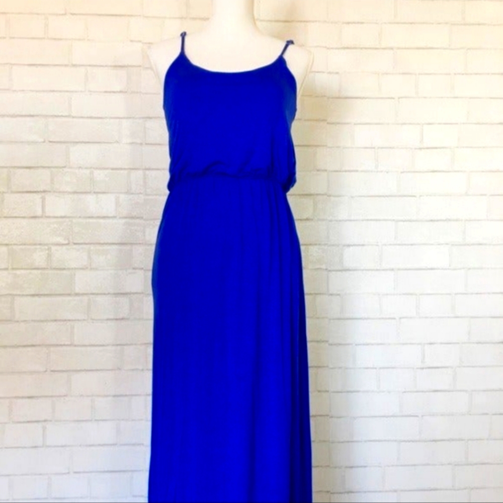 Lulus Stretch Blue Maxi Dress